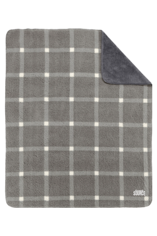Marshmallow/ Grey Window Pane