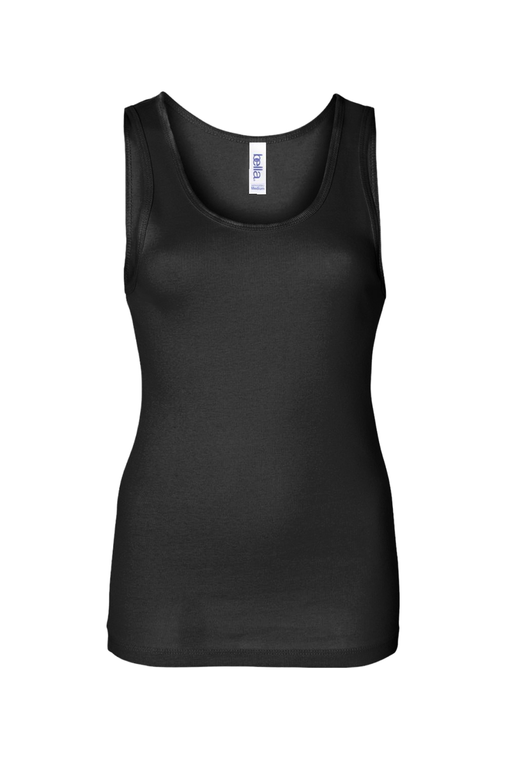 Bella + Canvas Ladies' Baby Rib Tank in Black
