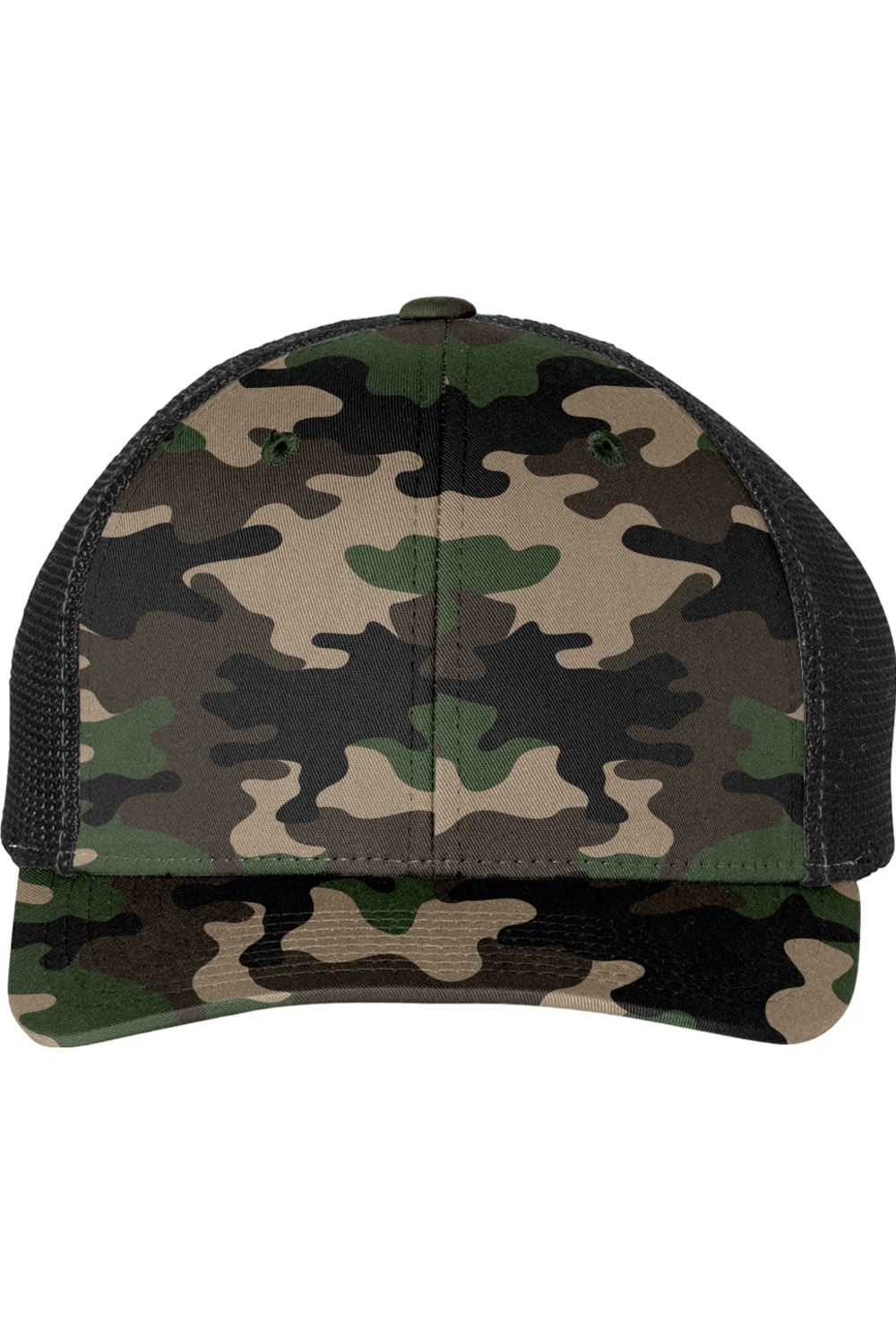Richardson R-Flex Trucker Cap in Army Camo/ Black