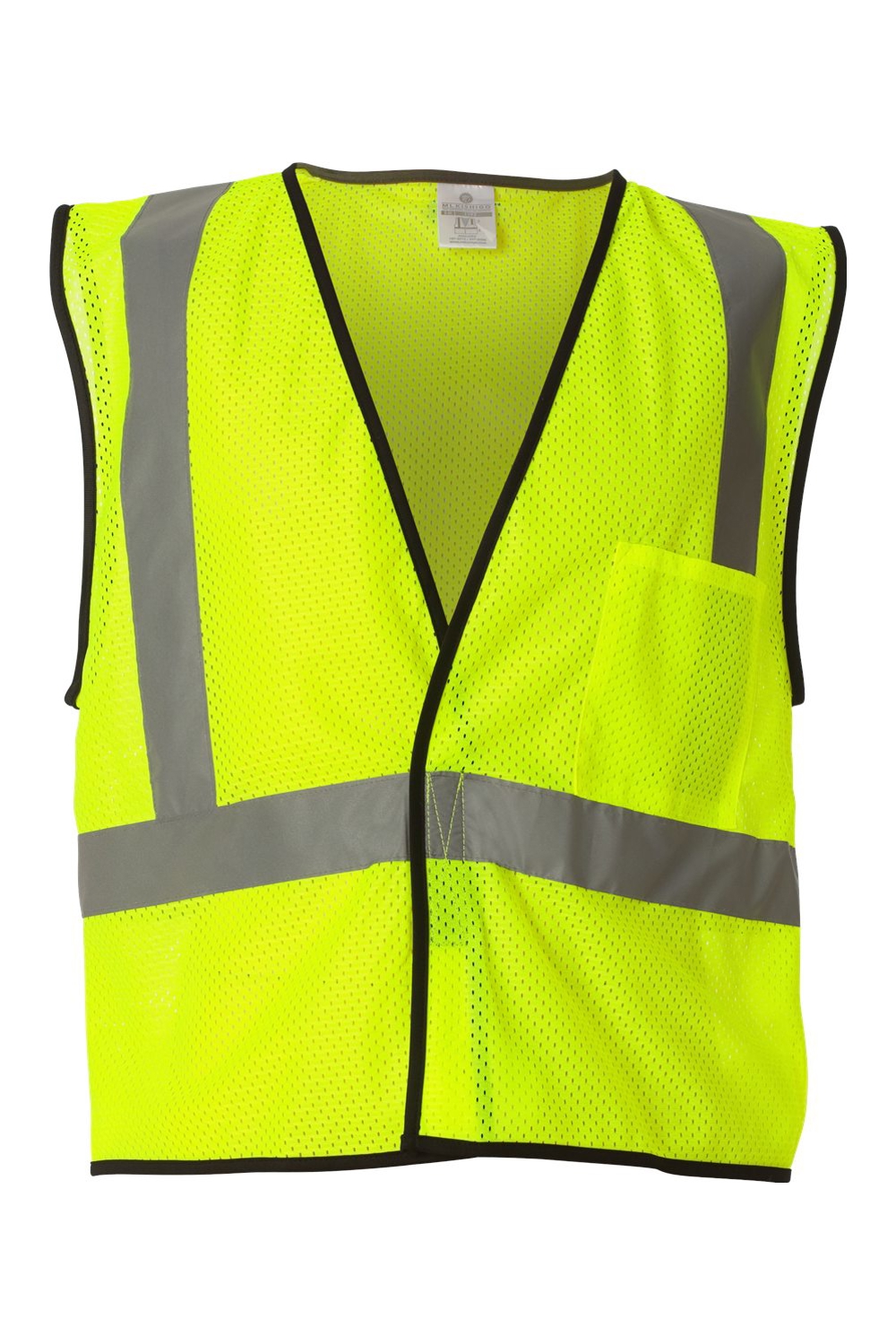 Kishigo Unisex Economy Single Pocket Hook-and-Loop Mesh Vest
