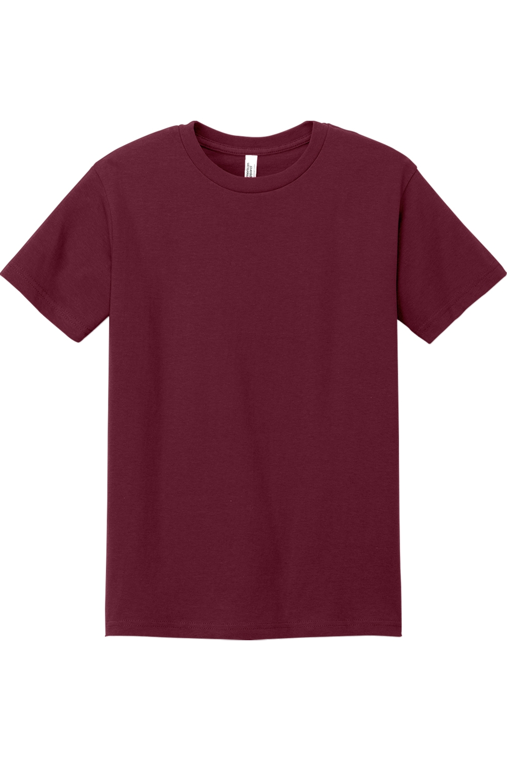 American Apparel Unisex Heavyweight Cotton Tee in Burgundy