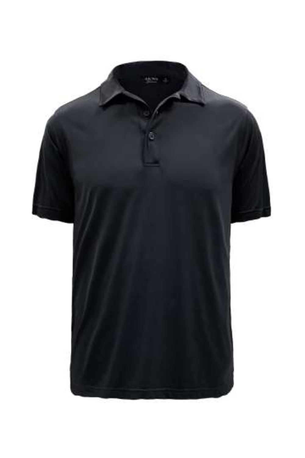 AKWA Men's Cooling Yarn Jersey Polo in Black