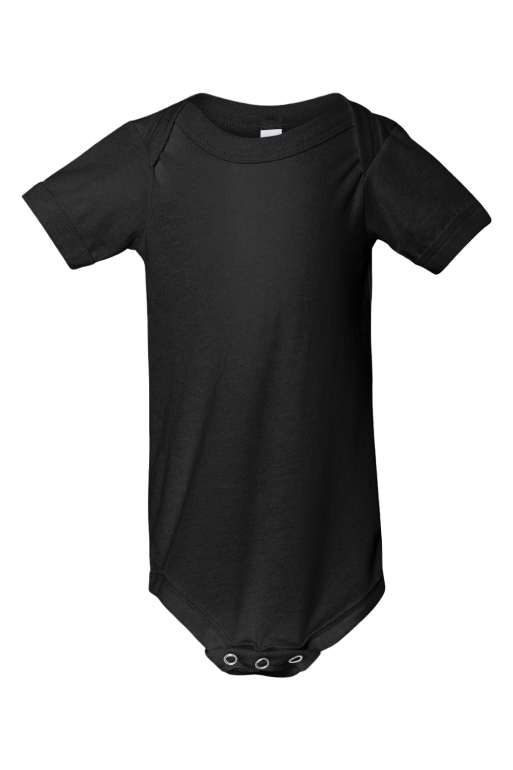 Bella + Canvas Infant Triblend Short Sleeve One Piece in Solid Black Triblend