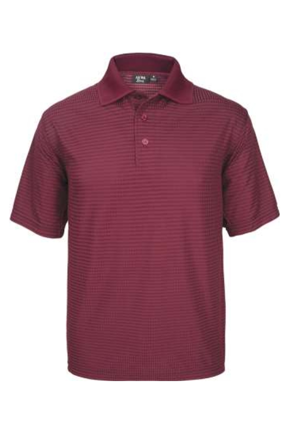 AKWA Mens' Drop Needle Stretch Polo in Burgundy