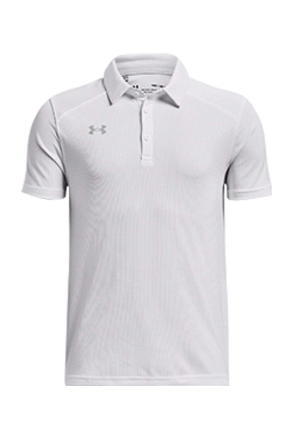 Under Armour Youth Team Tech Polo in White