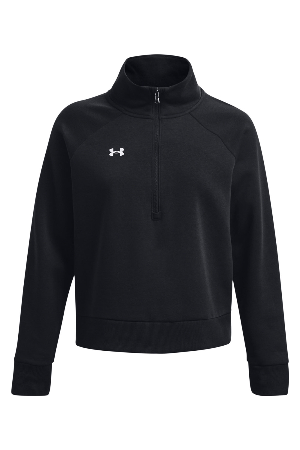 Under Armour Ladies' Rival Fleece Quarter-Zip in Black