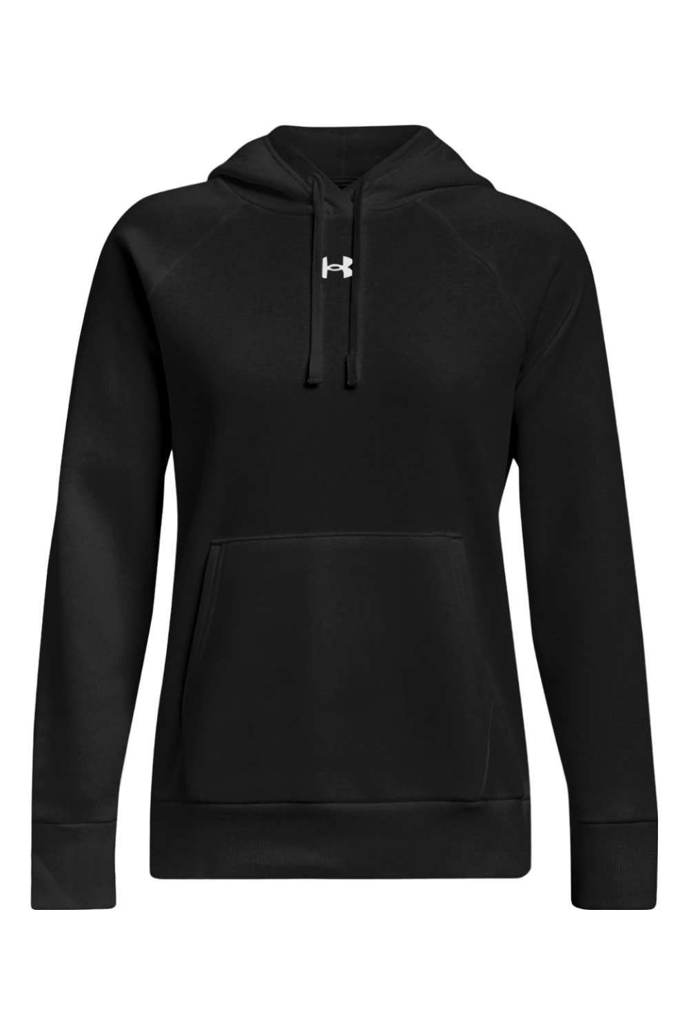 Under Armour Ladies' Rival Fleece Hooded Sweatshirt in Black