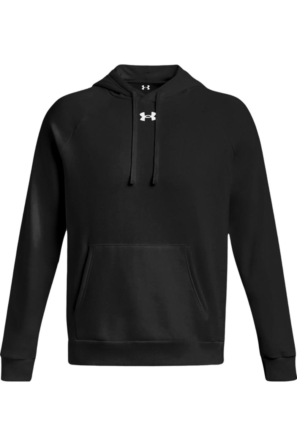 Under Armour Men's Rival Fleece Hooded Sweatshirt in Black