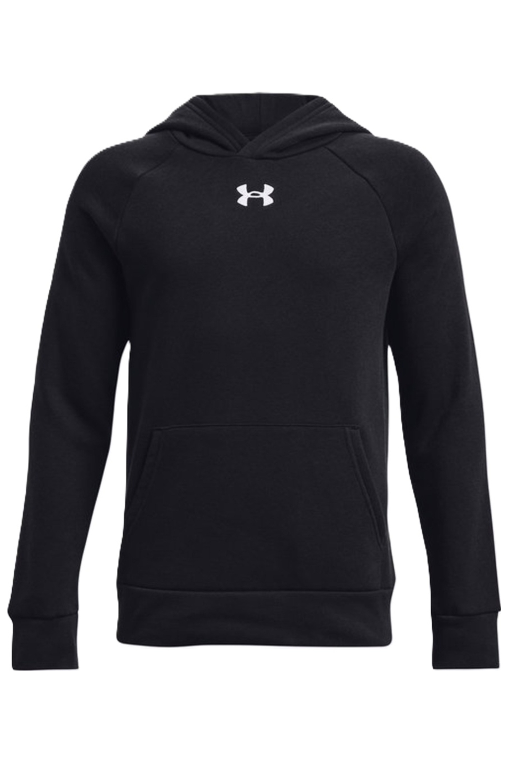 Under Armour Youth Rival Fleece Hooded Sweatshirt in Black