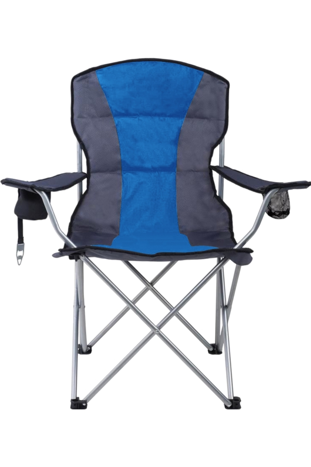 Premium Stripe Chair in Charcoal/Royal