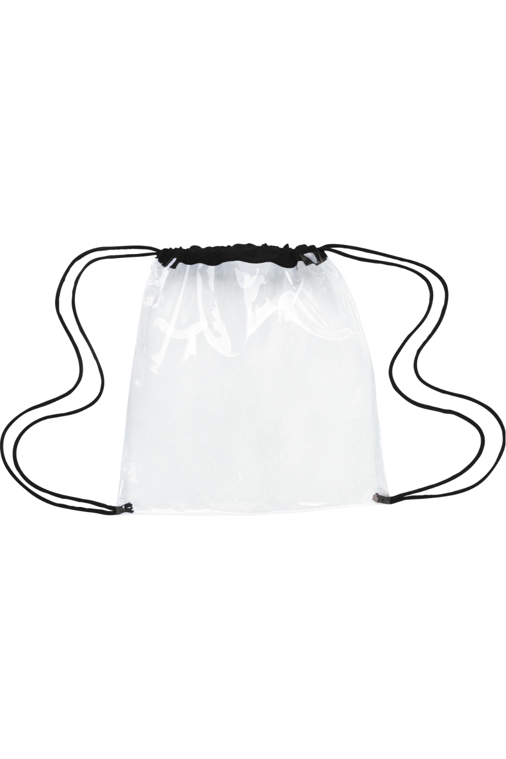 Good Value™ Clear Game Drawstring Backpack in Black