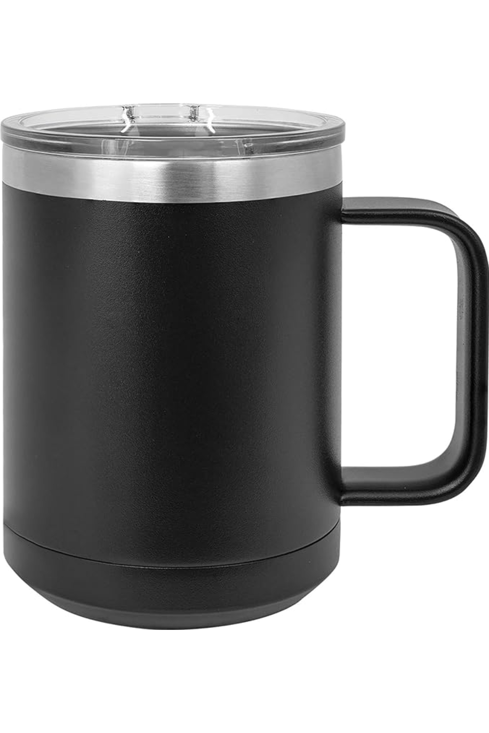 15oz Insulated Coffee Mug with Slider Lid in Black