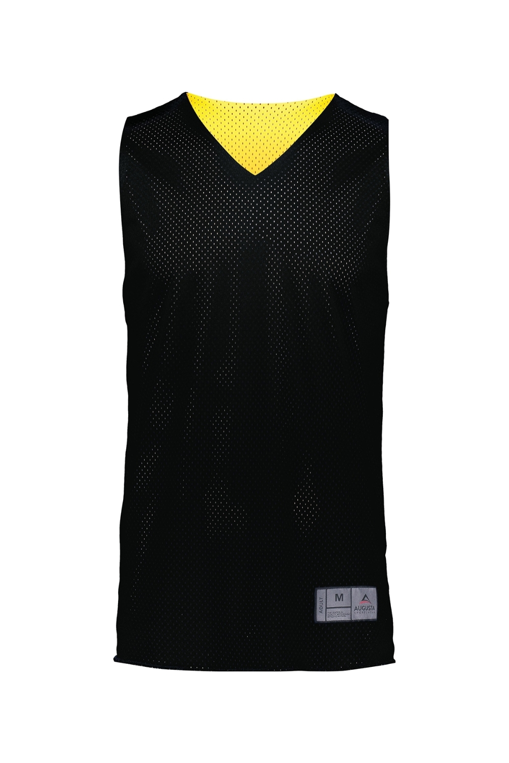 Augusta Sportswear Tricot Mesh Reversible Jersey 2.0 in Black/ Gold