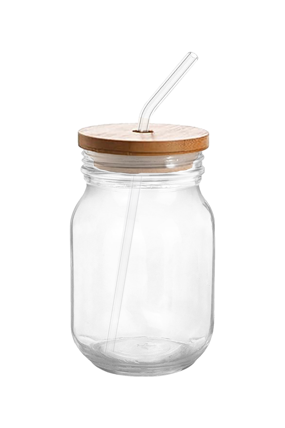 16 oz. Sipper Glass with Straw in Clear