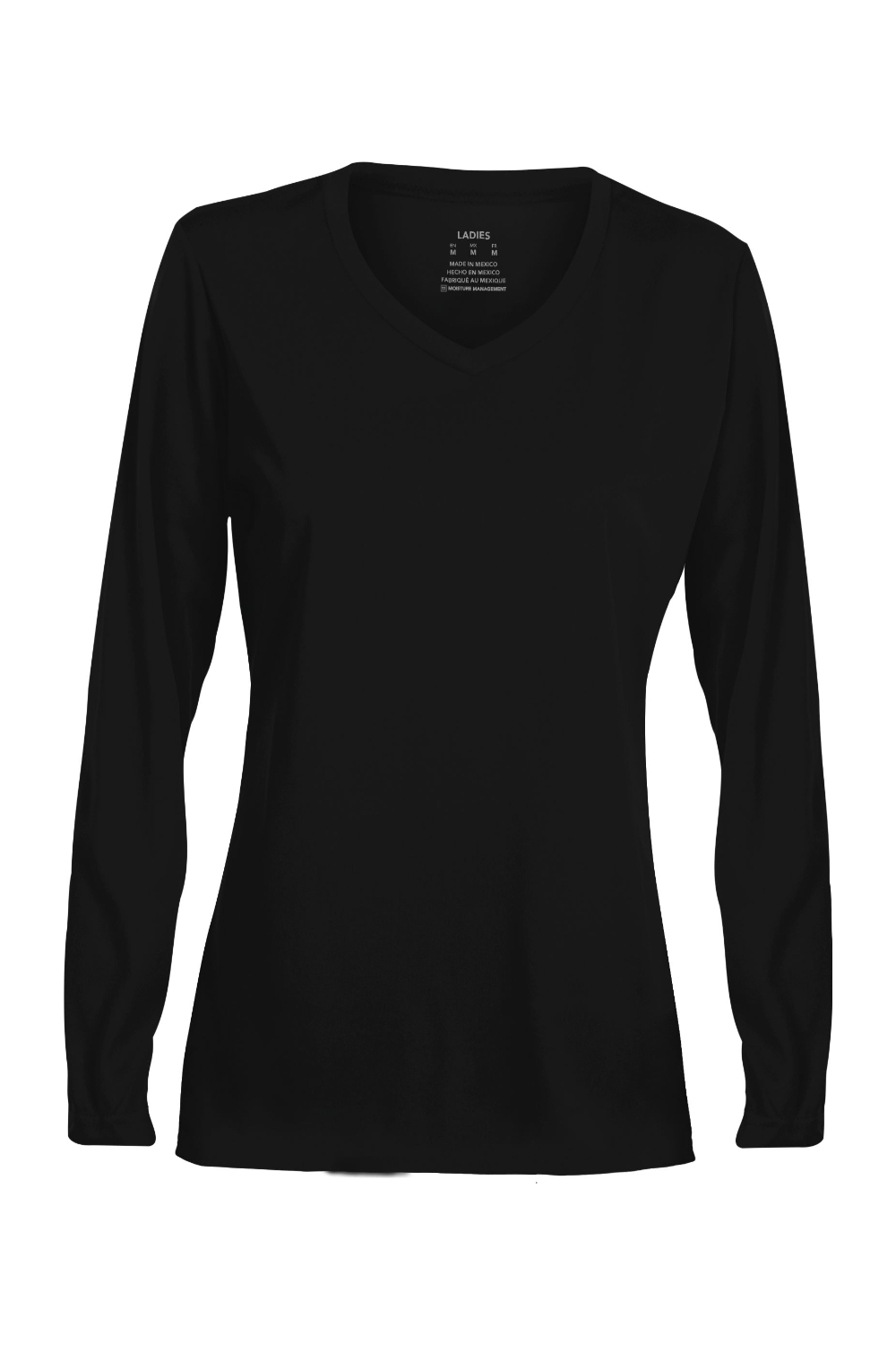 Augusta Ladies NexGen Wicking Long Sleeve Tee in Black