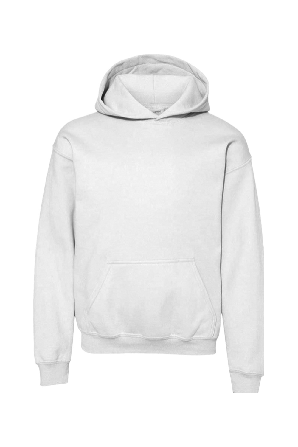 Gildan Youth Heavy Blend Hooded Sweatshirt in White