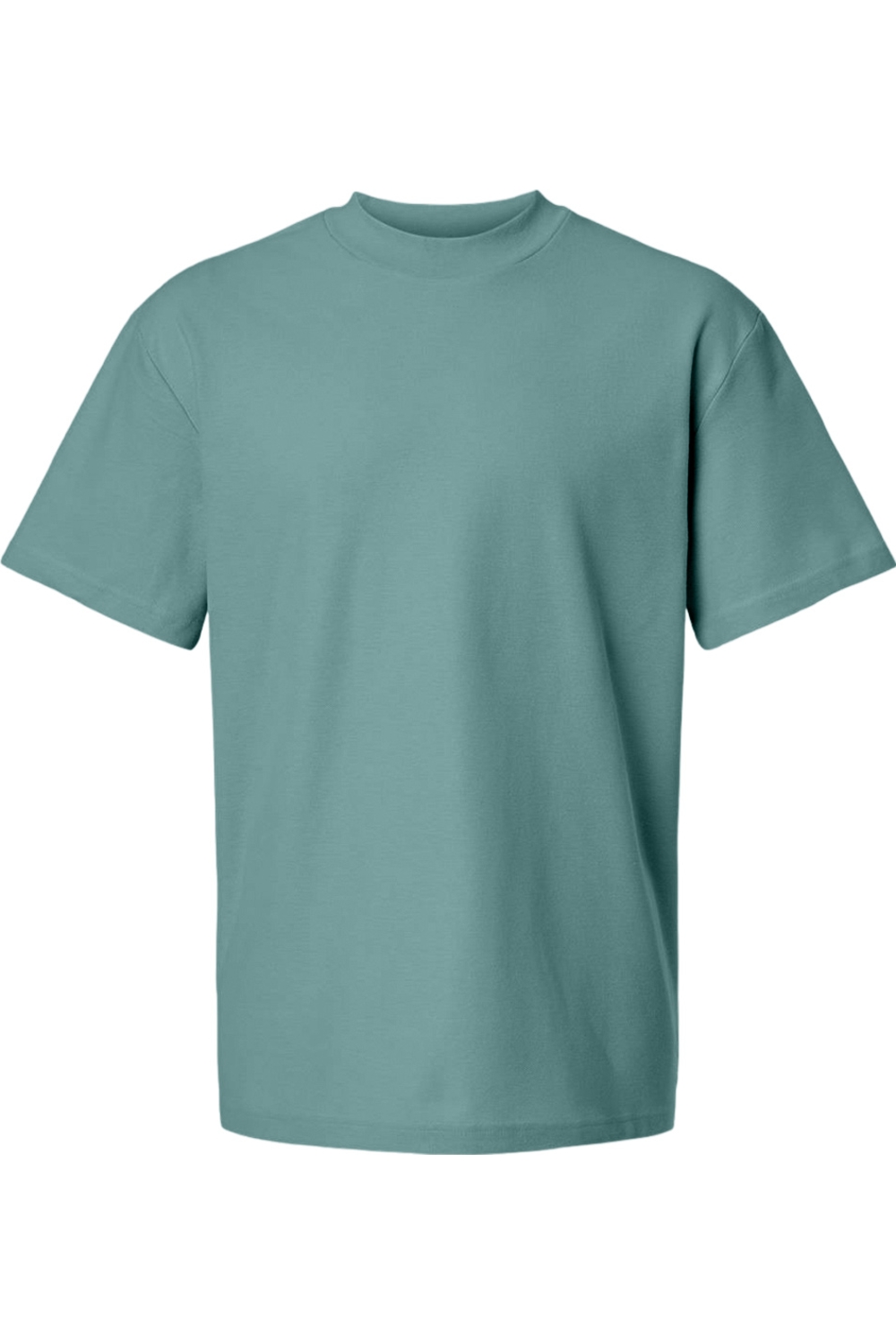 American Apparel Pique Mockneck Tee in Arctic