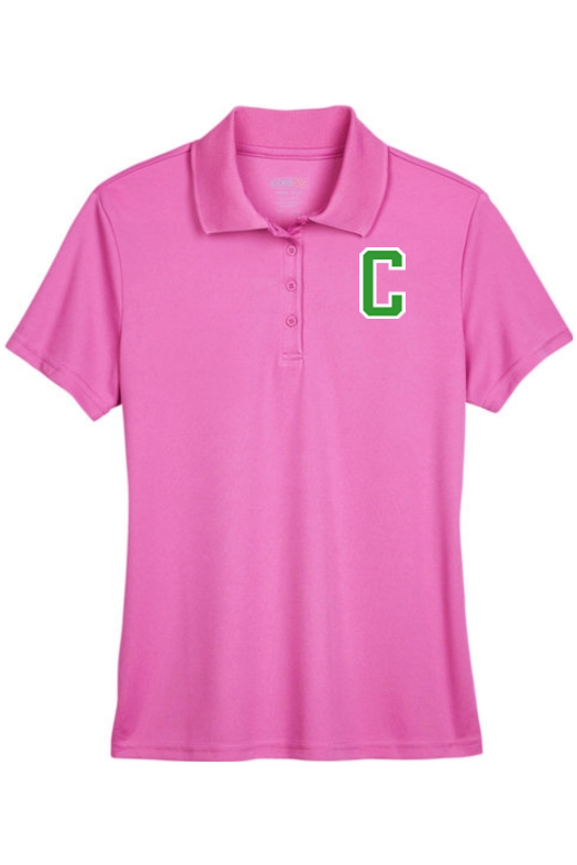 CORE365 Ladies' Origin Performance Piqué Polo Charity Pink Polo Green ...