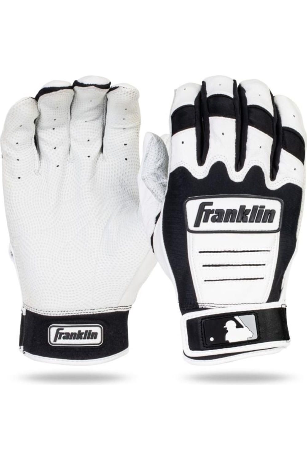 Franklin Sports Powerstrap Chrome Batting Gloves