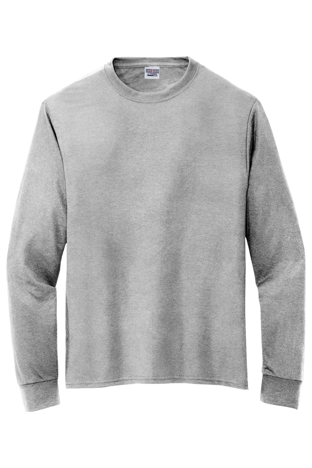 JERZEES Dri-Power 100% Polyester Long Sleeve T-Shirt in Athletic Heather