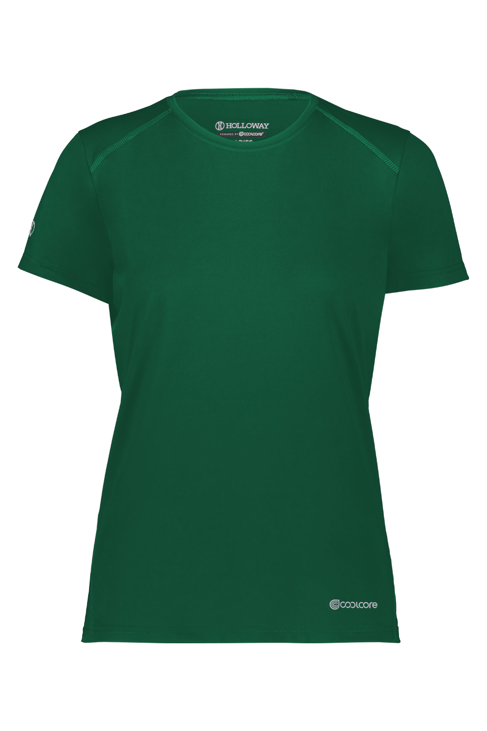 Holloway Ladies Essential Tee Powered by Coolcore® in Dark Green