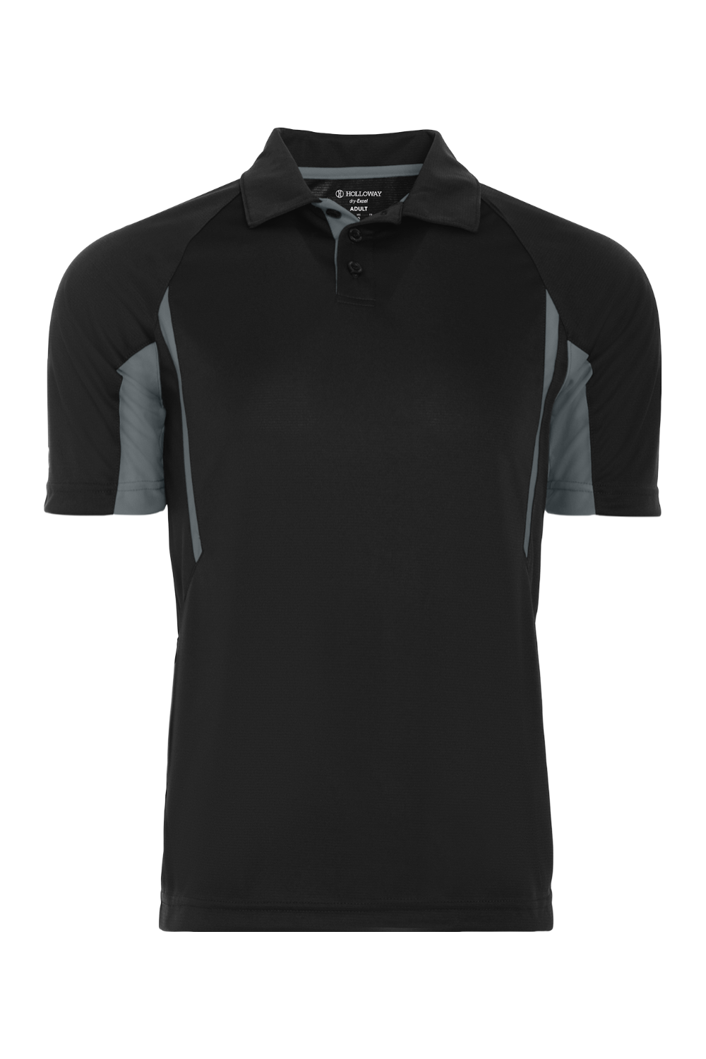 Holloway Two-Tone Avenger Polo in Black/ Graphite