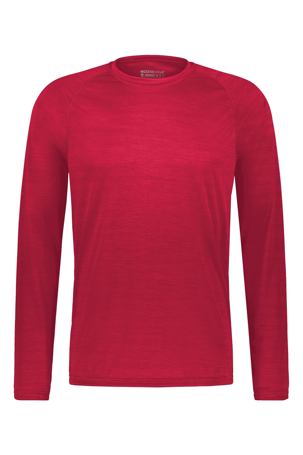 Holloway Eco Revive All-Pro Long Sleeve Tee in Scarlet Heather