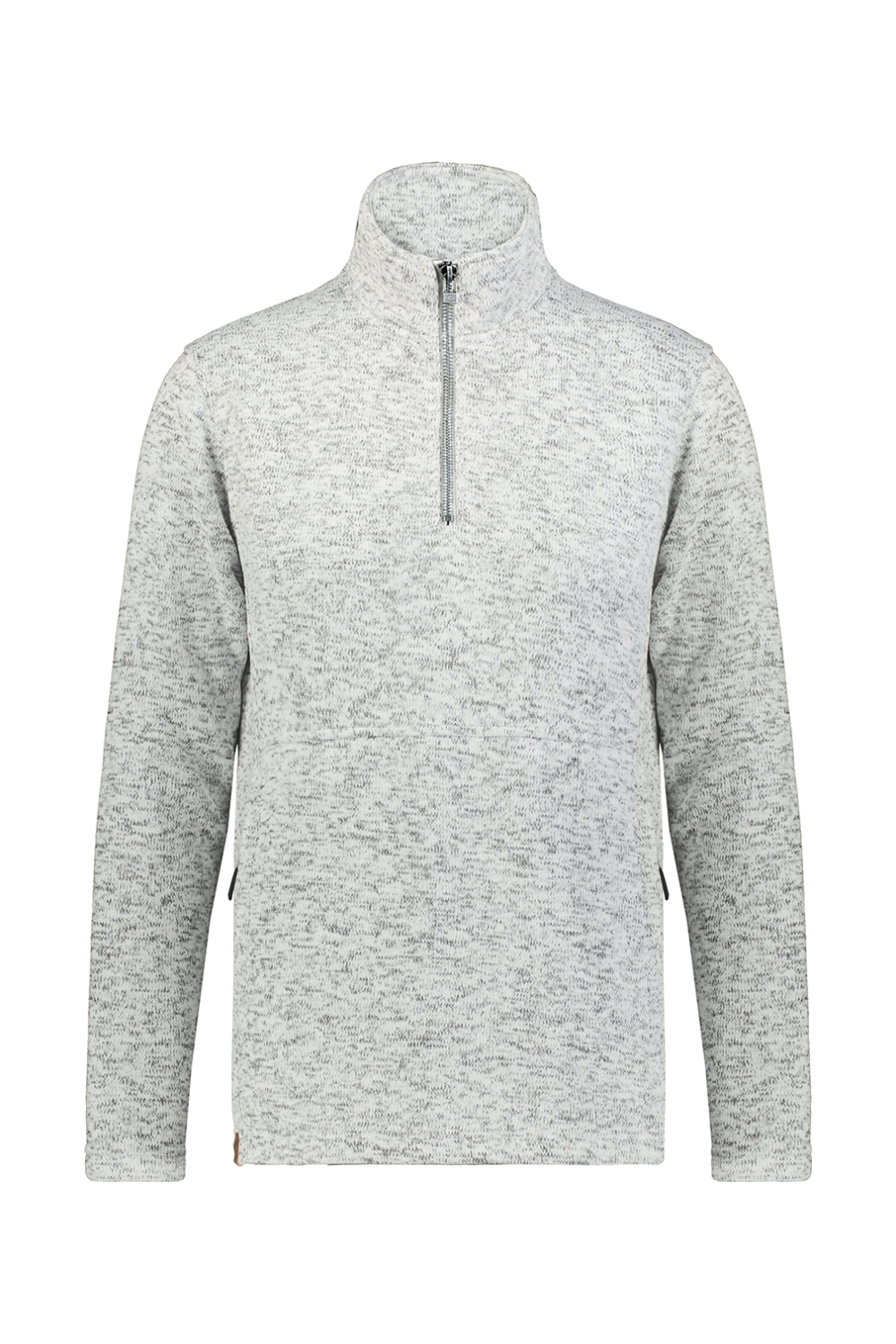 Holloway Ladies Alpine Sweater Fleece 1/4 Zip Pullover in Silver Heather