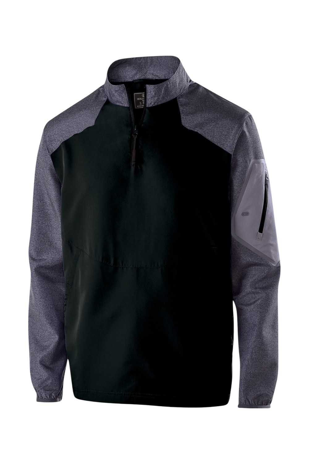 Holloway Raider Quarter-Zip Jacket in Carbon Print/ Black