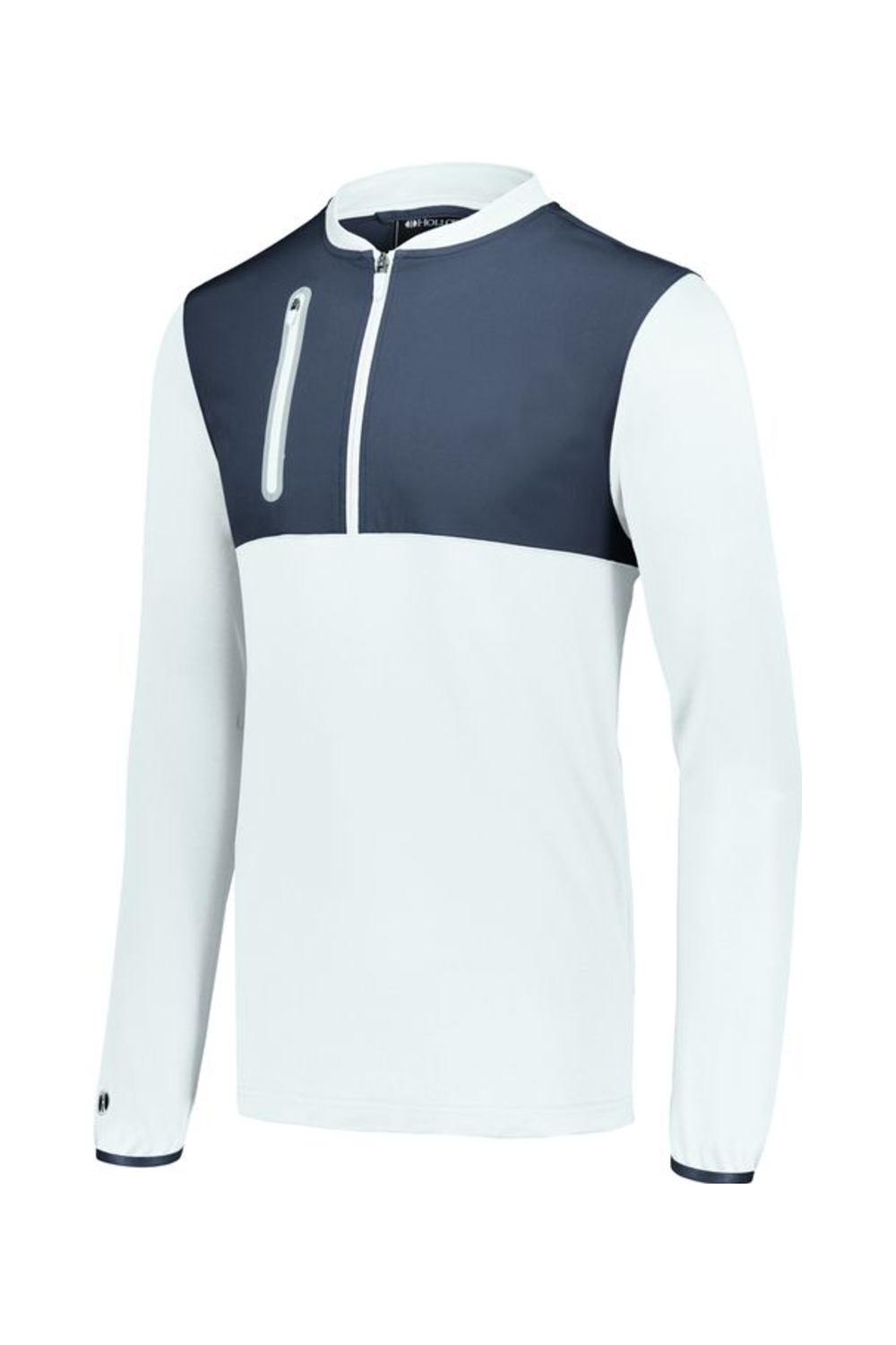 Dropship Holloway Weld Hybrid Pullover in White/Carbon