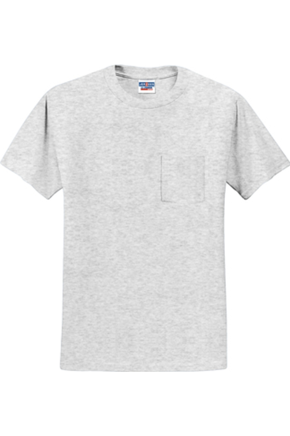 Jerzees Dri-Power 50/50 T-Shirt with a Pocket in Ash