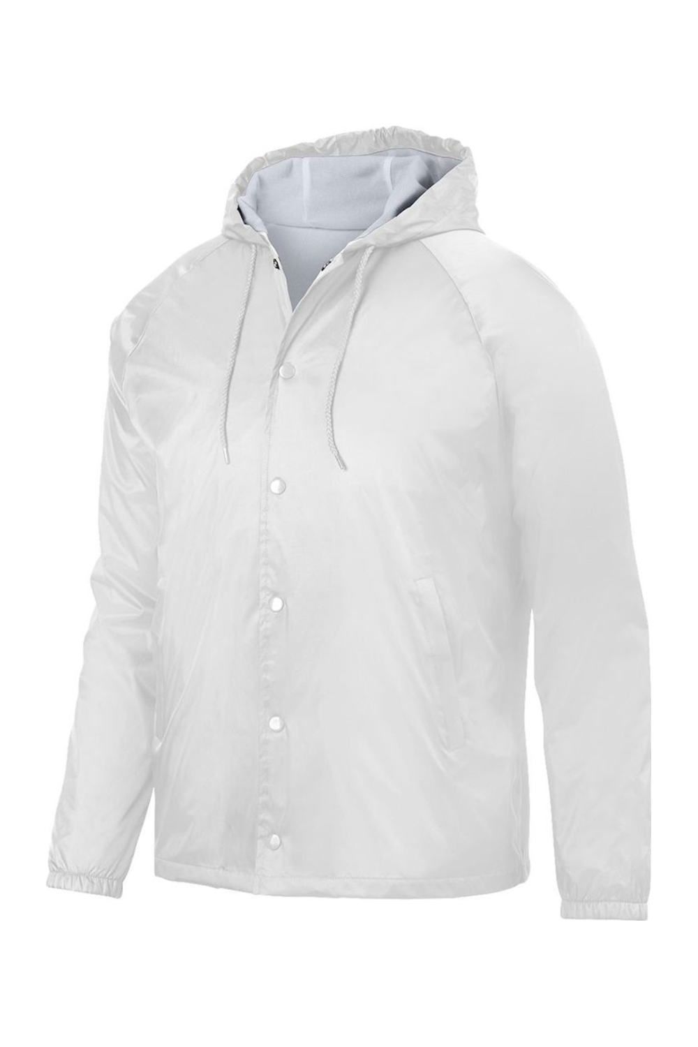 Dropship Augusta Sportswear - Hooded Coach's Jacket in White