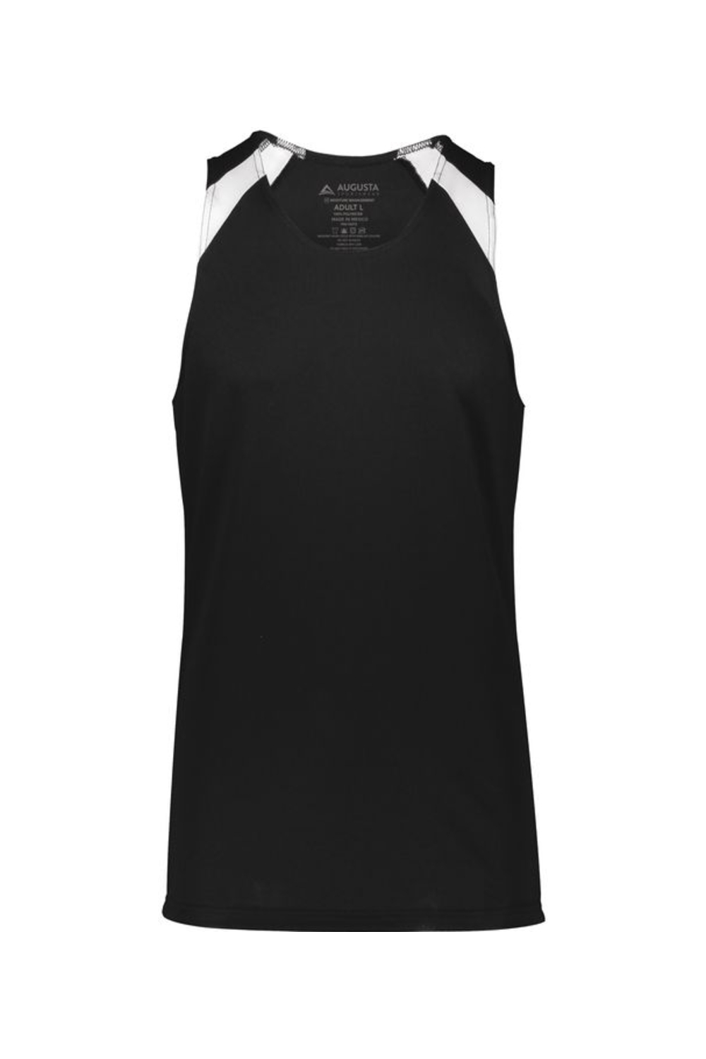 Augusta Sportswear Overspeed Track Jersey in Black/ White
