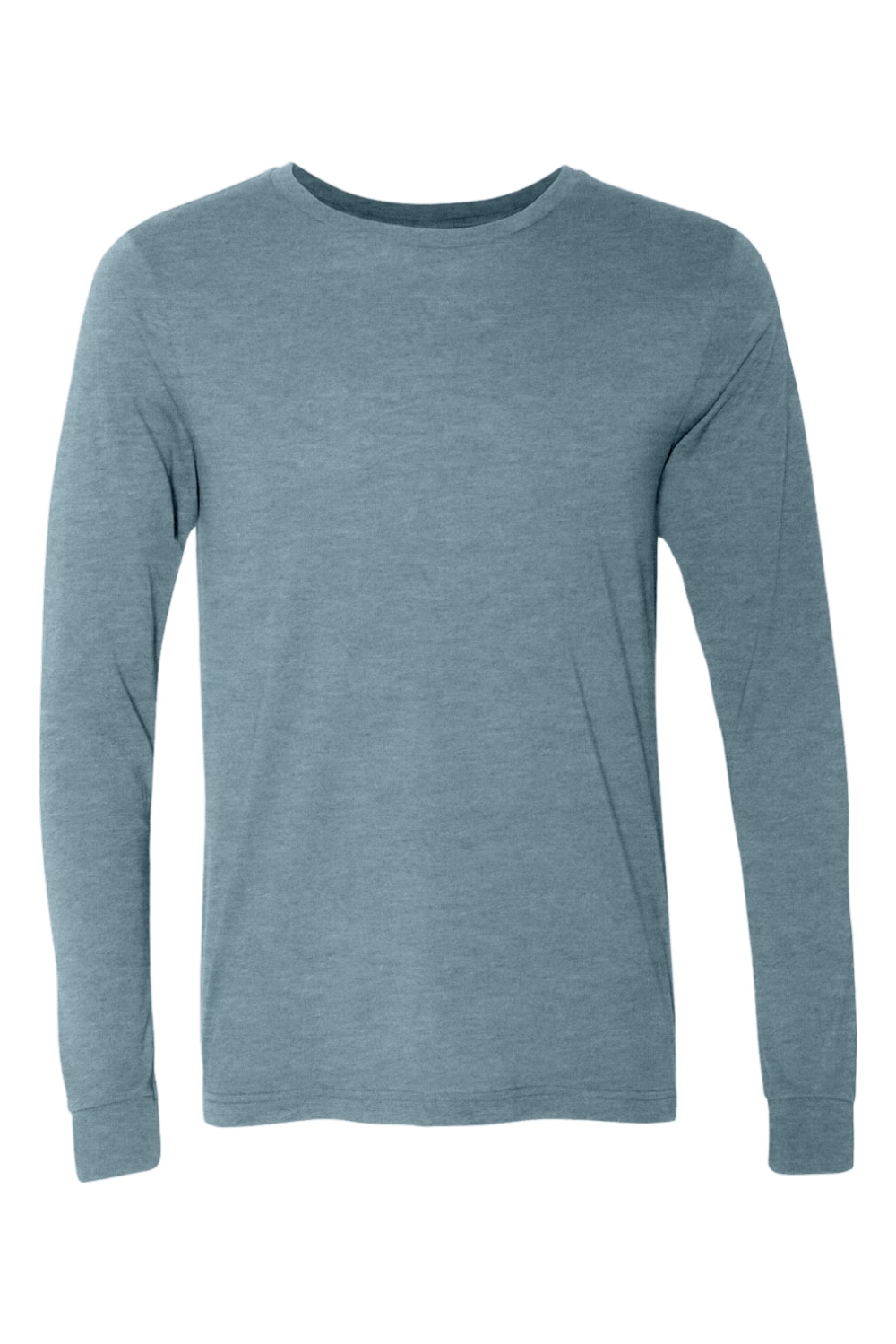 BELLA + CANVAS Unisex Heather CVC Long Sleeve Tee in Heather Slate