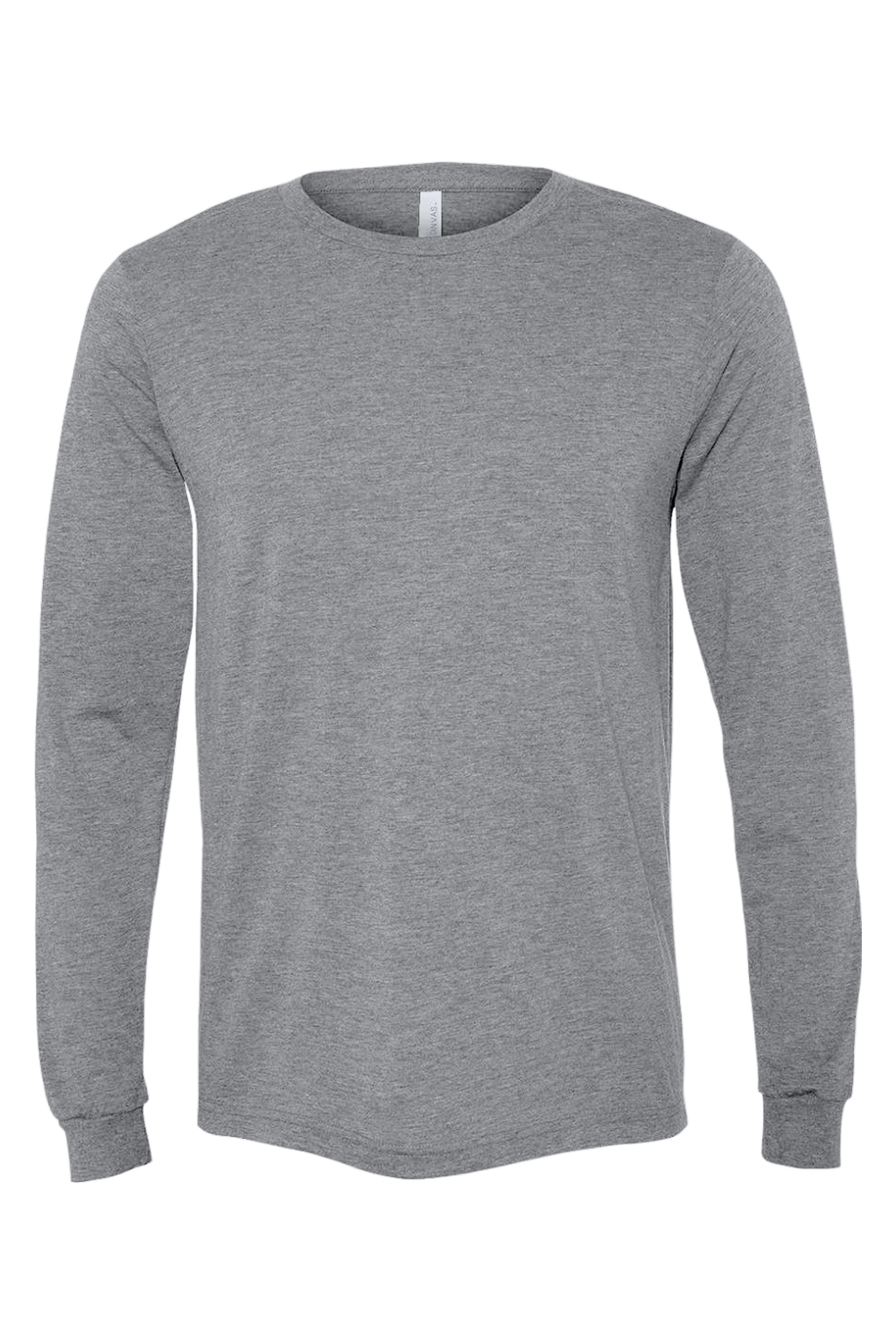 BELLA + CANVAS Unisex Triblend Long Sleeve Tee in Grey Triblend