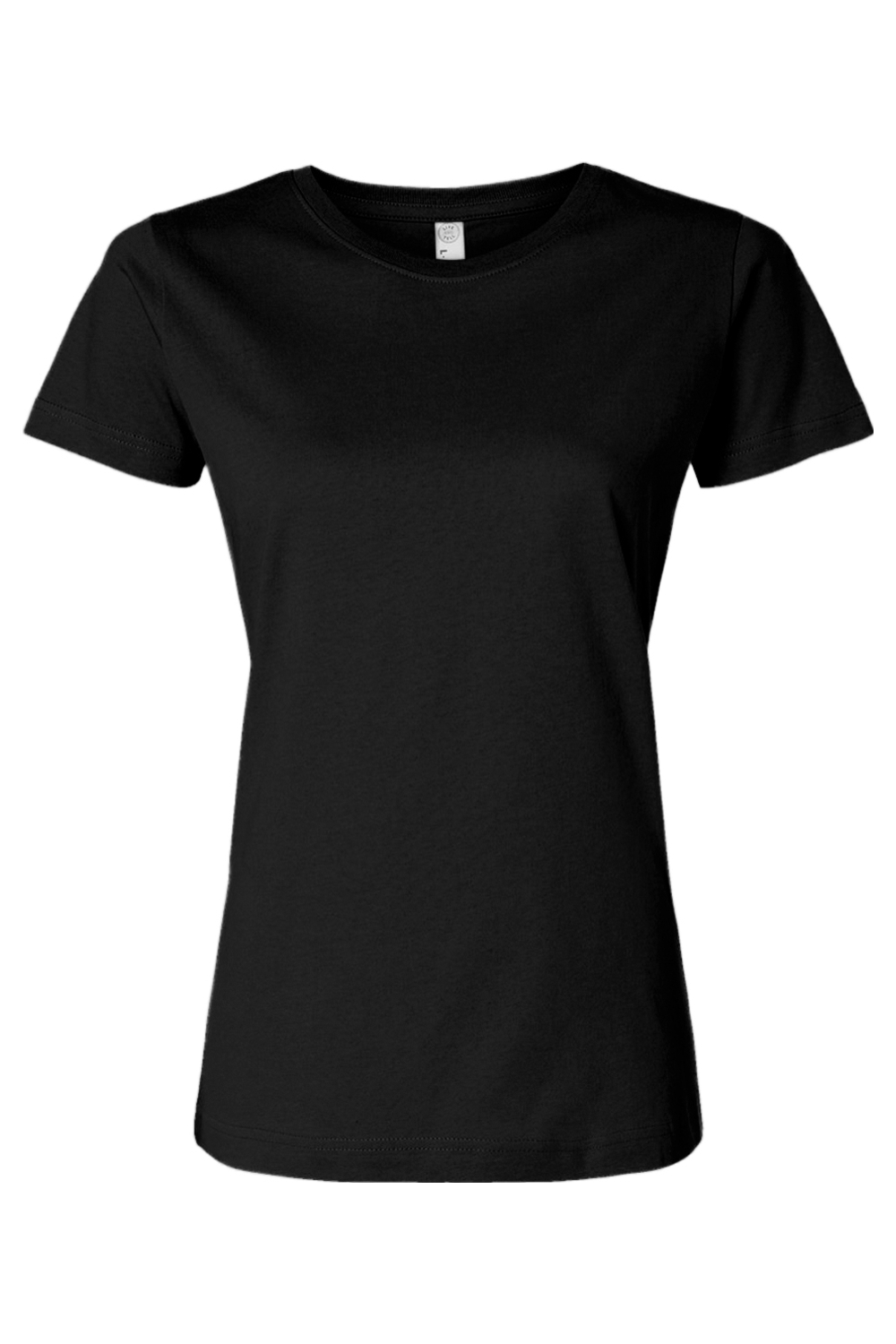 LAT Women's Fine Jersey Tee in Black
