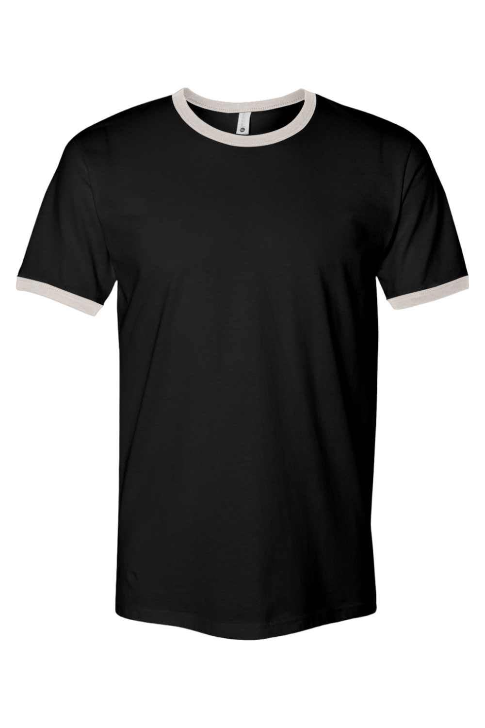 Next Level Unisex Cotton Ringer T-Shirt in Black/ Natural