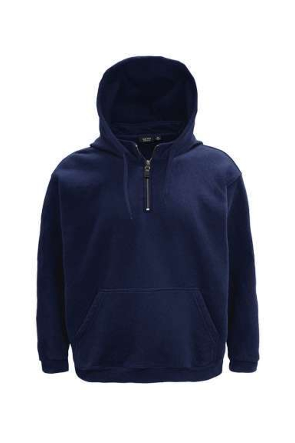AKWA Heavyweight Cotton Polyester Fleece Mock Neck 1/4 Zip Pullover Hoodie