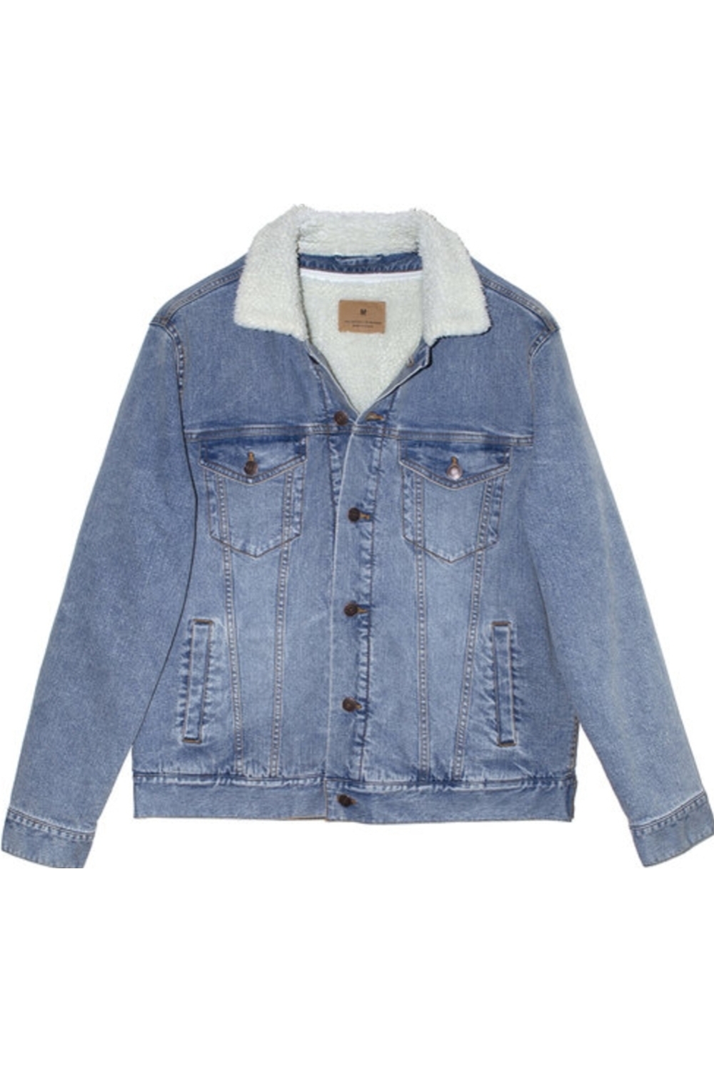 Threadfast Apparel Unisex Sherpa-Lined Denim Jacket