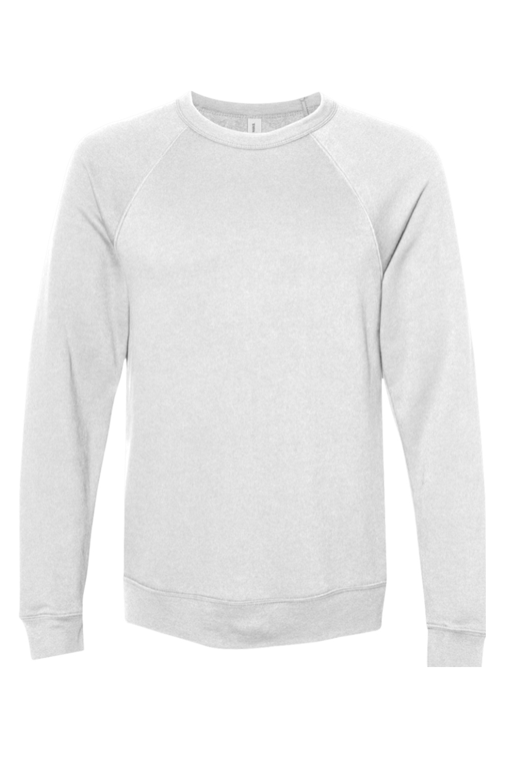 Bella + Canvas Sponge Fleece Raglan Crewneck Sweatshirt (BC3901) in White
