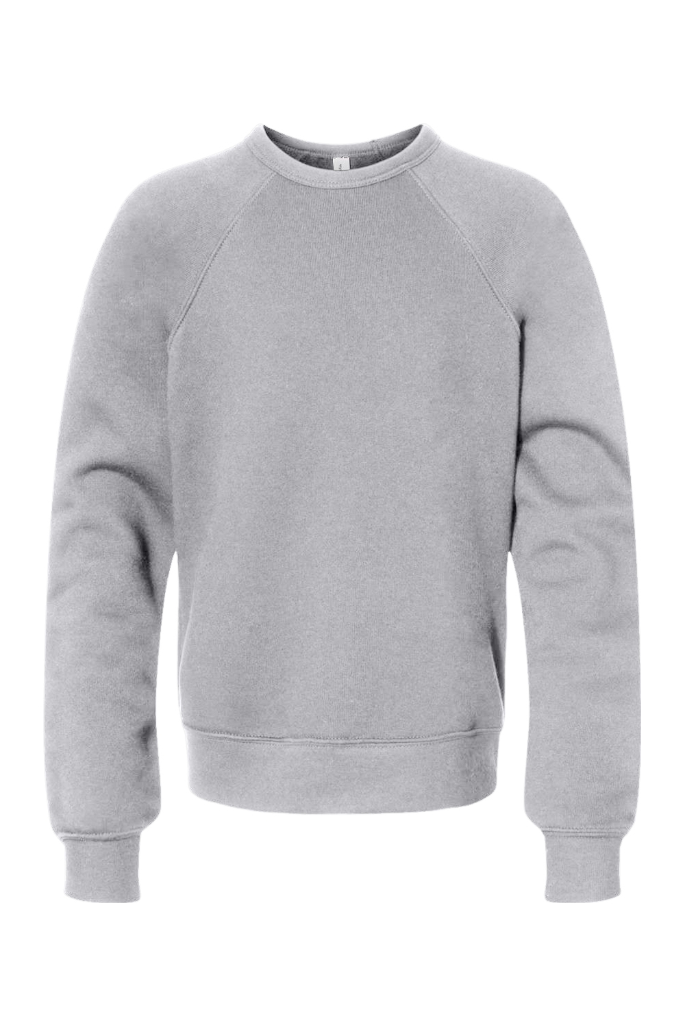 BELLA + CANVAS Youth Sponge Fleece Crewneck Sweatshirt in Athletic Heather