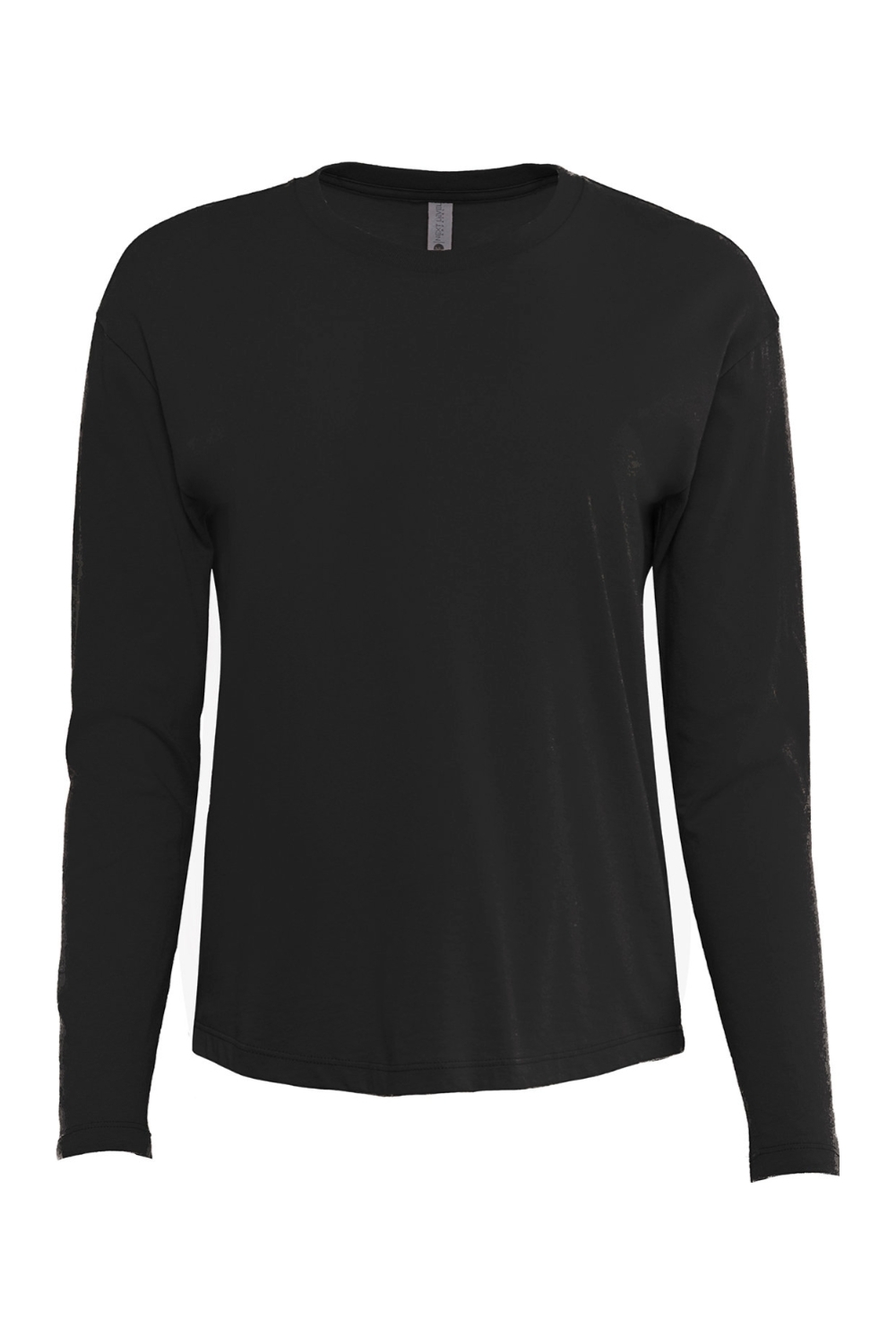 Next Level Apparel Ladies' Relaxed Long Sleeve T-Shirt in Black