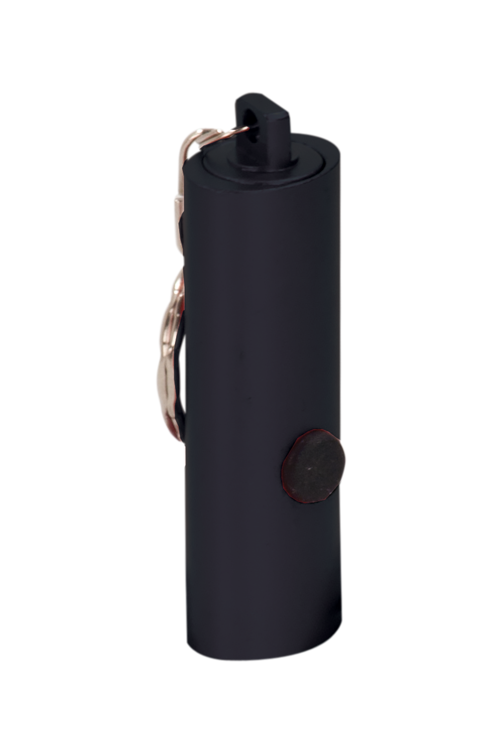 3-LED Laserable Flashlight with Keychain in Black