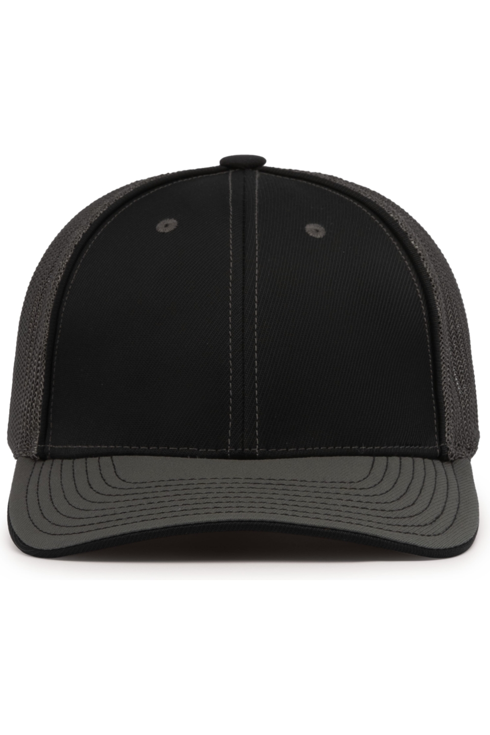 Pacific Headwear Trucker PacFlex Cap in Black/Graphite/Black
