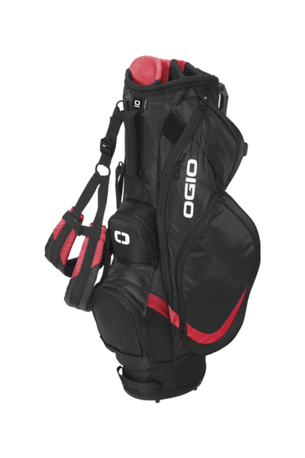 OGIO Vision 2.0 Golf Bag in Black/ Red