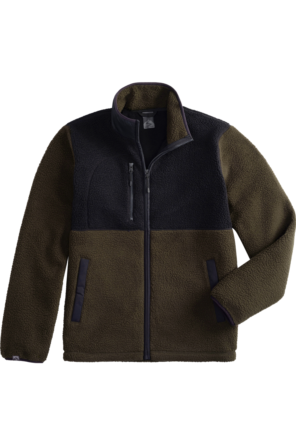 Storm Creek Men's Warm Up Colorblock Sherpa Fleece Jacket