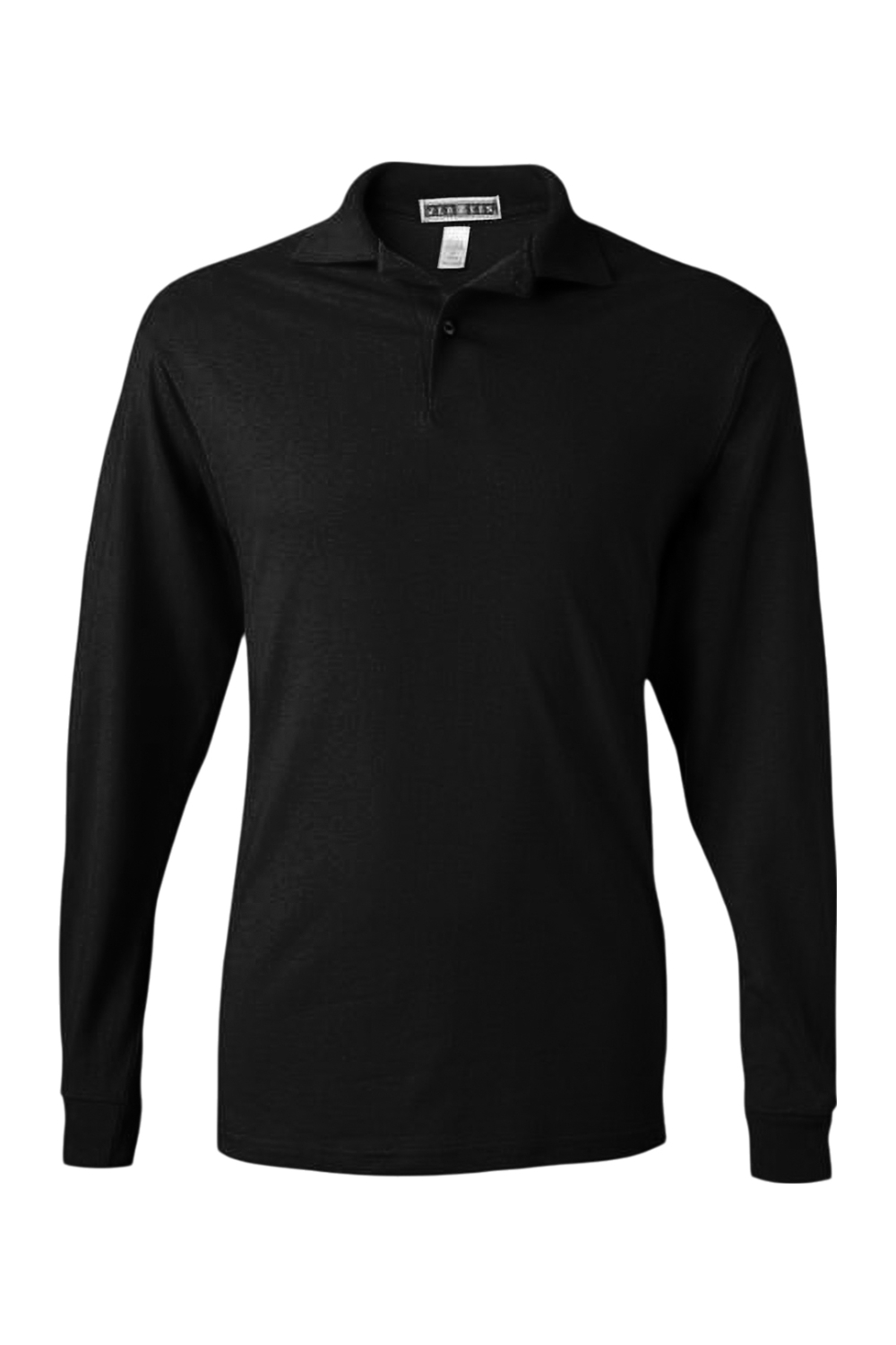 Jerzees Dri-Power Long Sleeve Polo in Black
