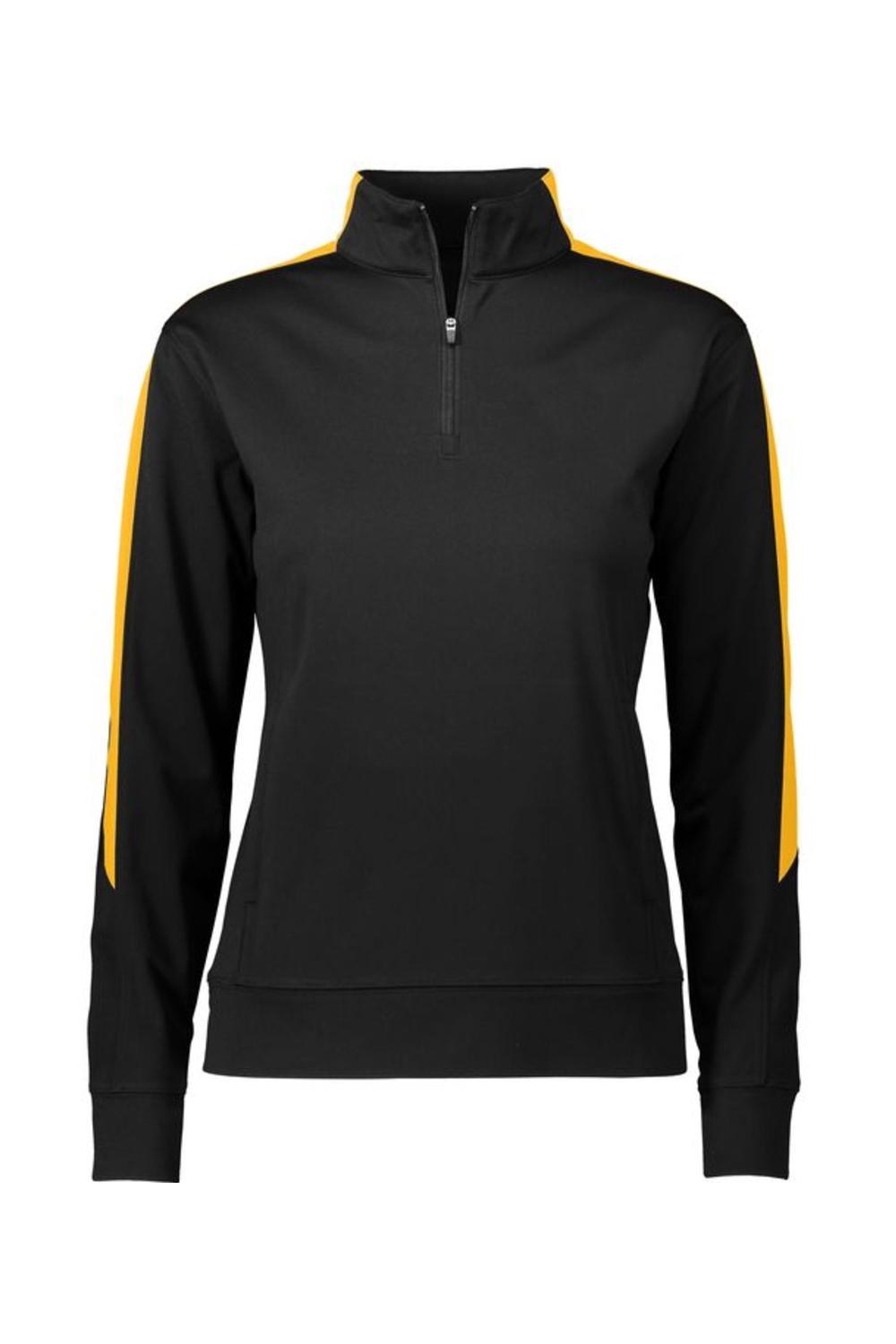 Augusta Sportswear Women's Medalist 2.0 Quarter-Zip Pullover in Black/ Gold