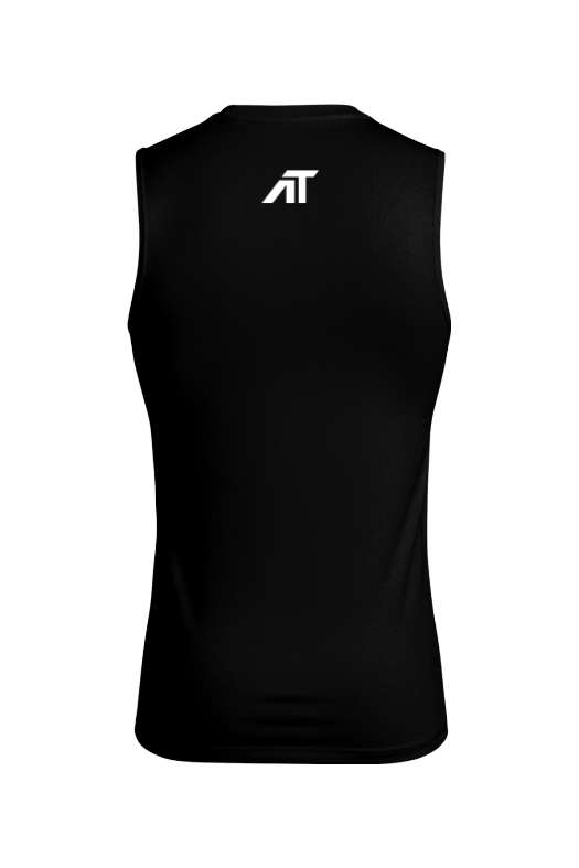 Black Compression Tank v1 — back