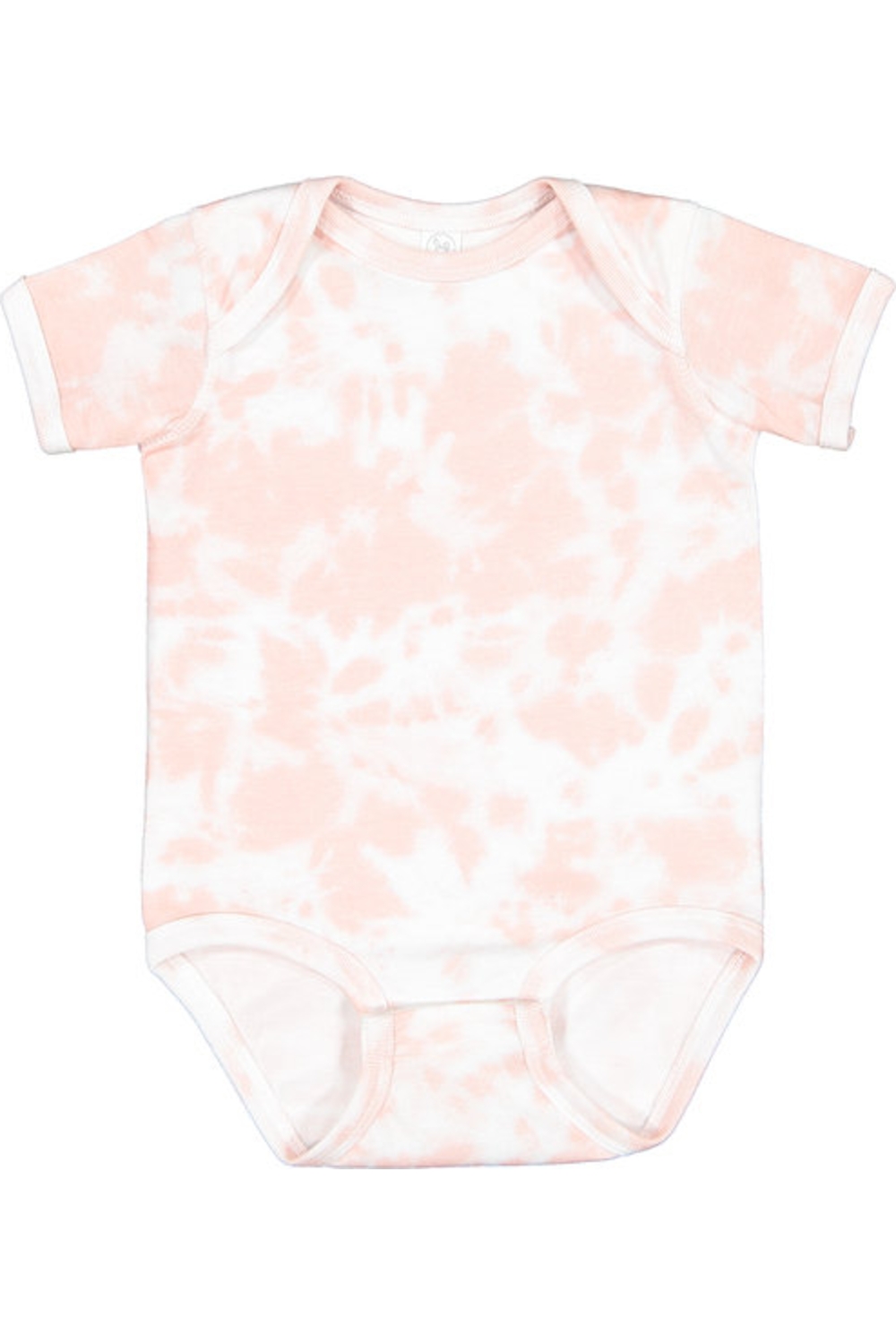 Rabbit Skins Infant Fine Jersey Bodysuit - Extended Colors in Rose Tie Dye
